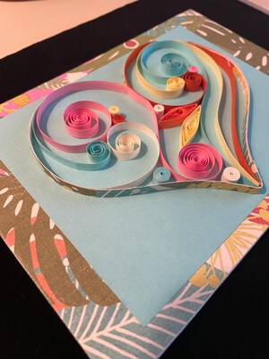 Tropical Quilled Heart - image4